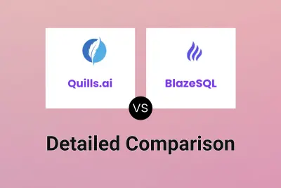 Quills.ai vs BlazeSQL Detailed comparison features, price