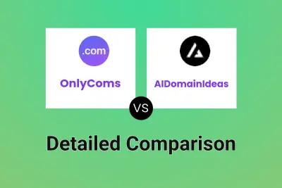 OnlyComs vs AIDomainIdeas Detailed comparison features, price