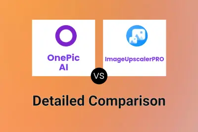 OnePic AI vs ImageUpscalerPRO Detailed comparison features, price