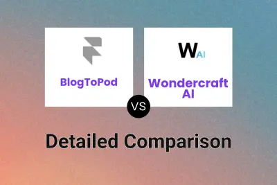 BlogToPod vs Wondercraft AI Detailed comparison features, price