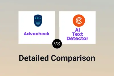 Advacheck vs AI Text Detector