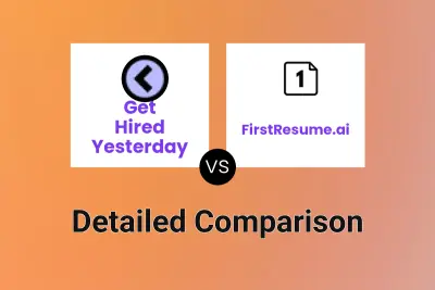 Get Hired Yesterday vs FirstResume.ai