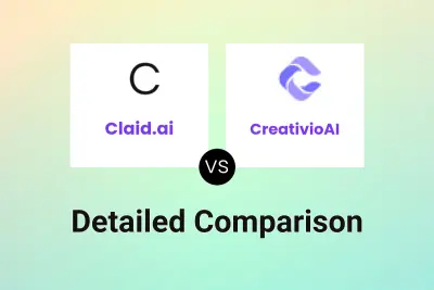 Claid.ai vs CreativioAI Detailed comparison features, price