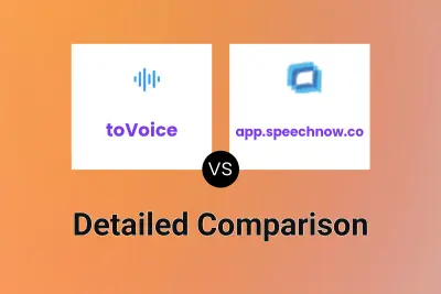 toVoice vs app.speechnow.co