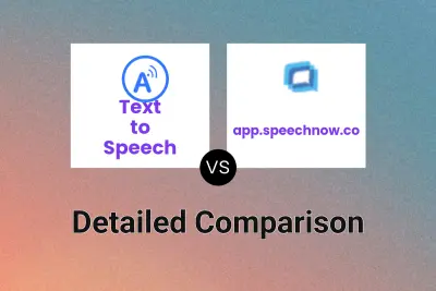Text to Speech vs app.speechnow.co