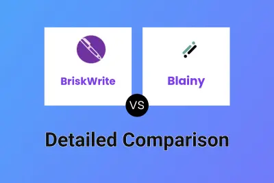 BriskWrite vs Blainy Detailed comparison features, price