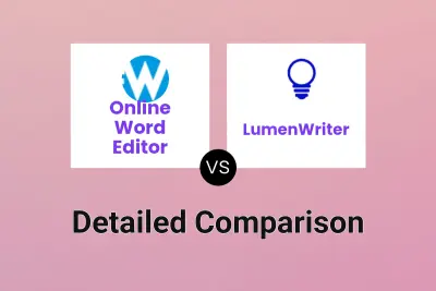 Online Word Editor vs LumenWriter