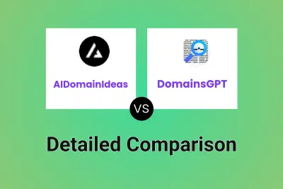 AIDomainIdeas vs DomainsGPT Detailed comparison features, price