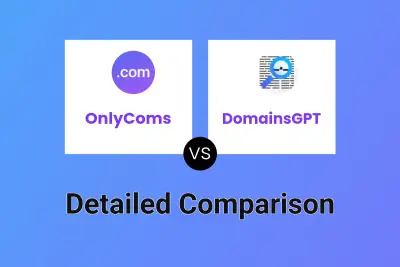 OnlyComs vs DomainsGPT Detailed comparison features, price