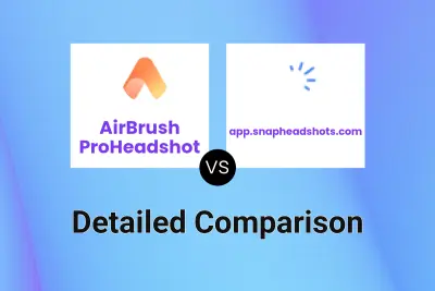 AirBrush ProHeadshot vs app.snapheadshots.com