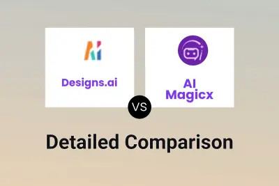 Designs.ai vs AI Magicx Detailed comparison features, price