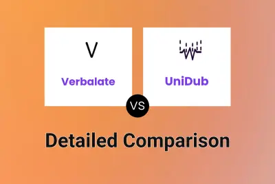 Verbalate vs UniDub Detailed comparison features, price