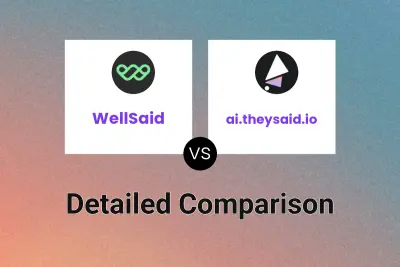 WellSaid vs ai.theysaid.io