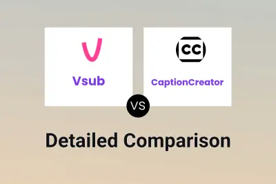 Vsub vs CaptionCreator Detailed comparison features, price