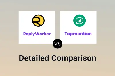 ReplyWorker vs Tapmention Detailed comparison features, price