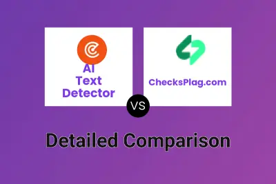 AI Text Detector vs ChecksPlag.com