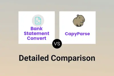 Bank Statement Convert vs CapyParse
