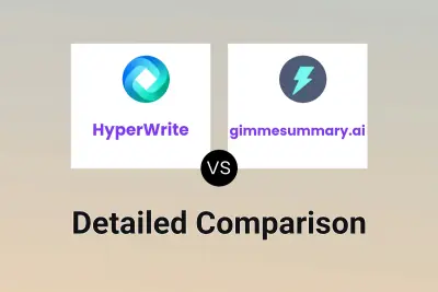 HyperWrite vs gimmesummary.ai Detailed comparison features, price