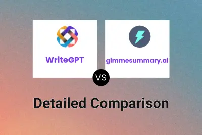 WriteGPT vs gimmesummary.ai Detailed comparison features, price