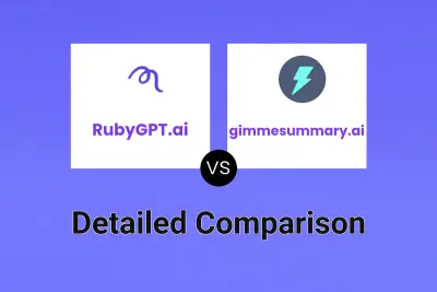 RubyGPT.ai vs gimmesummary.ai Detailed comparison features, price