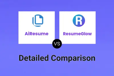 AiResume vs ResumeGlow Detailed comparison features, price