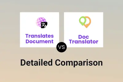 Translates Document vs Doc Translator