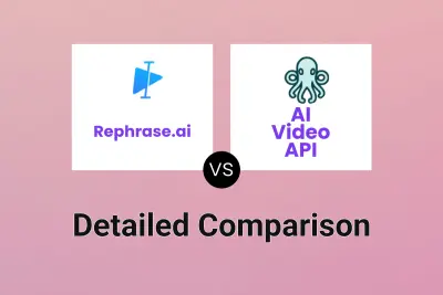 Rephrase.ai vs AI Video API Detailed comparison features, price