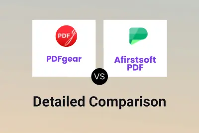 PDFgear vs Afirstsoft PDF