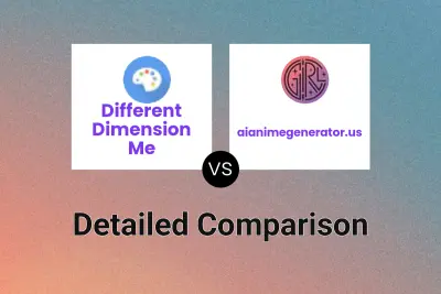 Different Dimension Me vs aianimegenerator.us