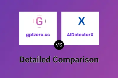 gptzero.cc vs AIDetectorX
