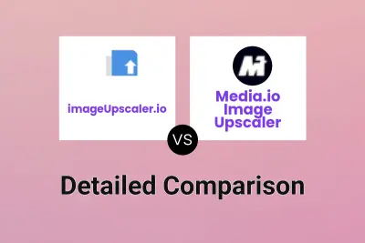imageUpscaler.io vs Media.io Image Upscaler