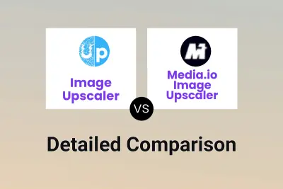 Image Upscaler vs Media.io Image Upscaler
