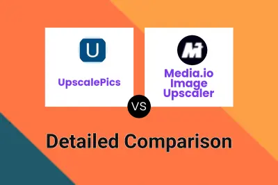 UpscalePics vs Media.io Image Upscaler