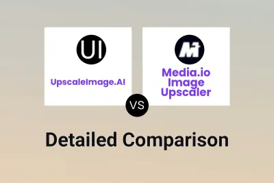 UpscaleImage.AI vs Media.io Image Upscaler