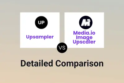 Upsampler vs Media.io Image Upscaler