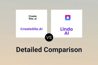 CreateSite.AI vs Lindo AI Detailed comparison features, price