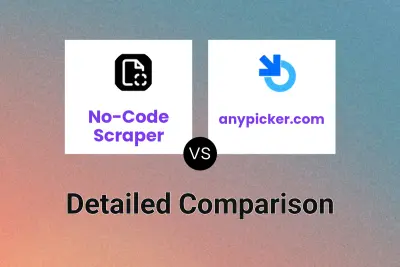 No-Code Scraper vs anypicker.com