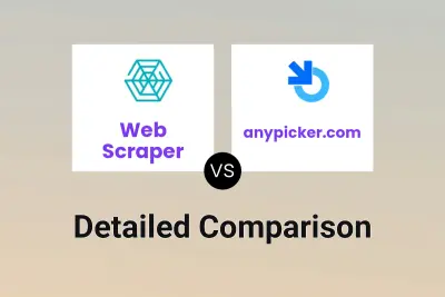 Web Scraper vs anypicker.com