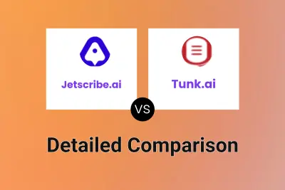 Jetscribe.ai vs Tunk.ai Detailed comparison features, price