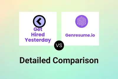 Get Hired Yesterday vs Genresume.io