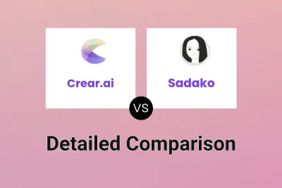 Crear.ai vs Sadako Detailed comparison features, price