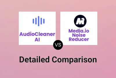 AudioCleaner AI vs Media.io Noise Reducer