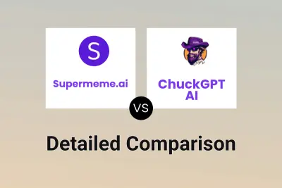 Supermeme.ai vs ChuckGPT AI Detailed comparison features, price