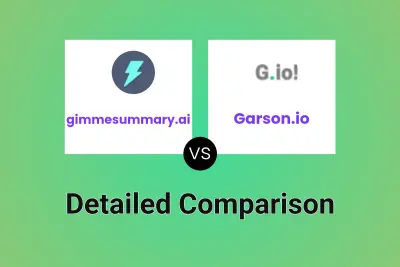 gimmesummary.ai vs Garson.io Detailed comparison features, price