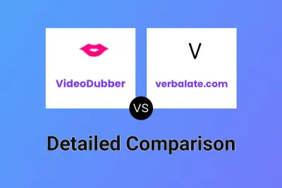 VideoDubber vs verbalate.com