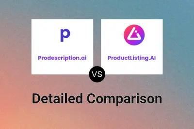 Prodescription.ai vs ProductListing.AI Detailed comparison features, price