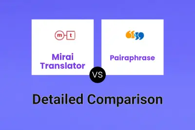 Mirai Translator vs Pairaphrase