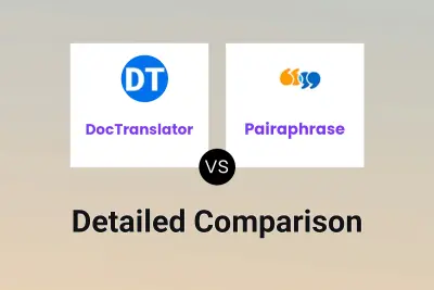 DocTranslator vs Pairaphrase