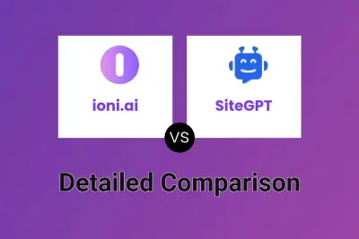 ioni.ai vs SiteGPT Detailed comparison features, price