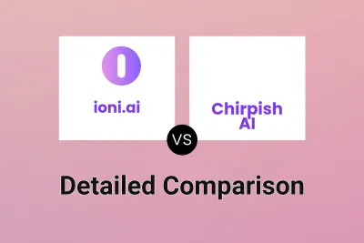 ioni.ai vs Chirpish AI Detailed comparison features, price